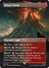 Mount Doom (Borderless Alternate Art) [The Lord of the Rings: Tales of Middle-Earth] | Card Merchant Takapuna