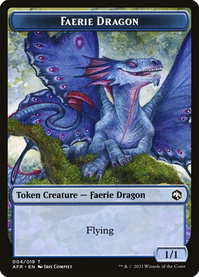 Faerie Dragon Token [Dungeons & Dragons: Adventures in the Forgotten Realms Tokens] | Card Merchant Takapuna