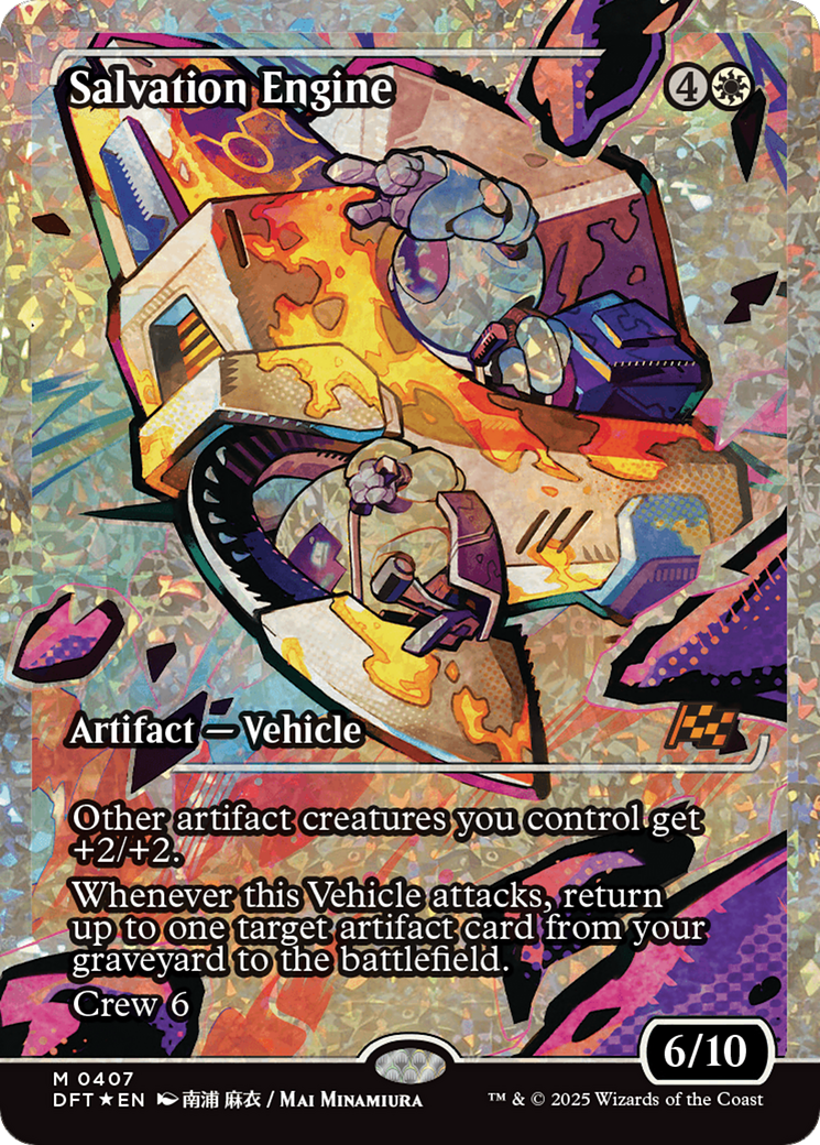 Salvation Engine (Showcase) (Fracture Foil) [Aetherdrift] | Card Merchant Takapuna