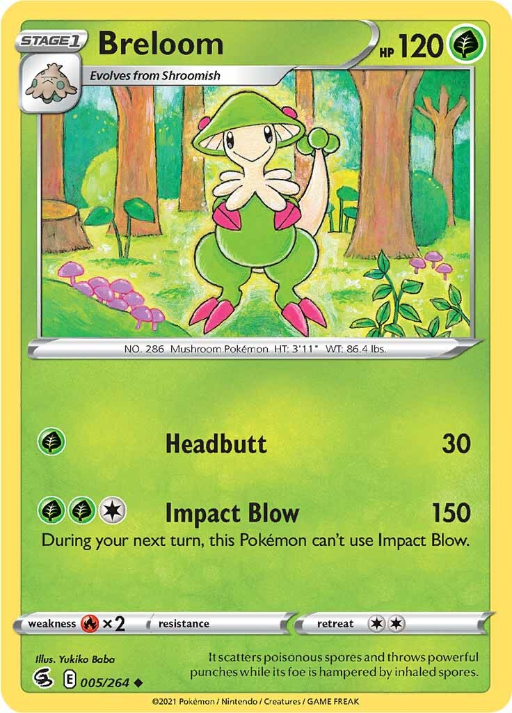 Breloom (005/264) [Sword & Shield: Fusion Strike] | Card Merchant Takapuna