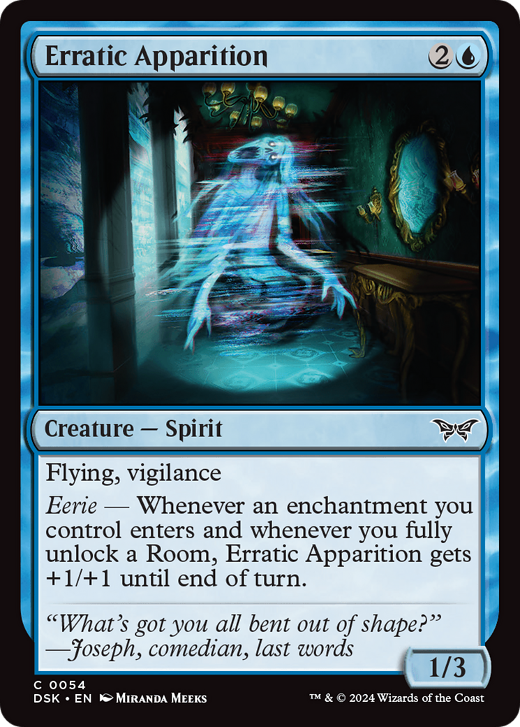 Erratic Apparition [Duskmourn: House of Horror] | Card Merchant Takapuna