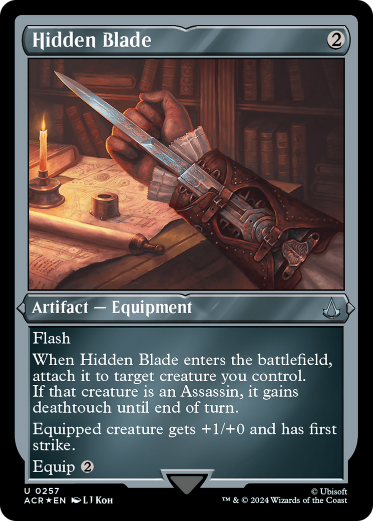 Hidden Blade (Foil Etched) [Assassin's Creed] | Card Merchant Takapuna