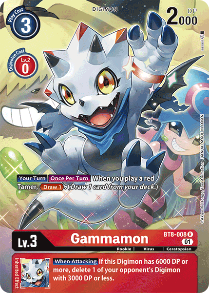 Gammamon [BT8-008] (Alternate Art) [New Awakening] | Card Merchant Takapuna