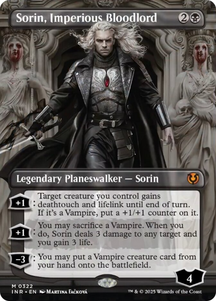 Sorin, Imperious Bloodlord (Borderless) [Innistrad Remastered] | Card Merchant Takapuna