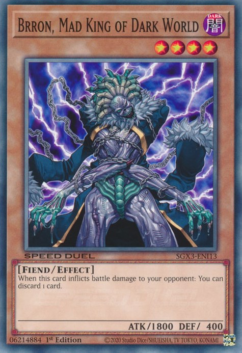 Brron, Mad King of Dark World [SGX3-ENI13] Common | Card Merchant Takapuna