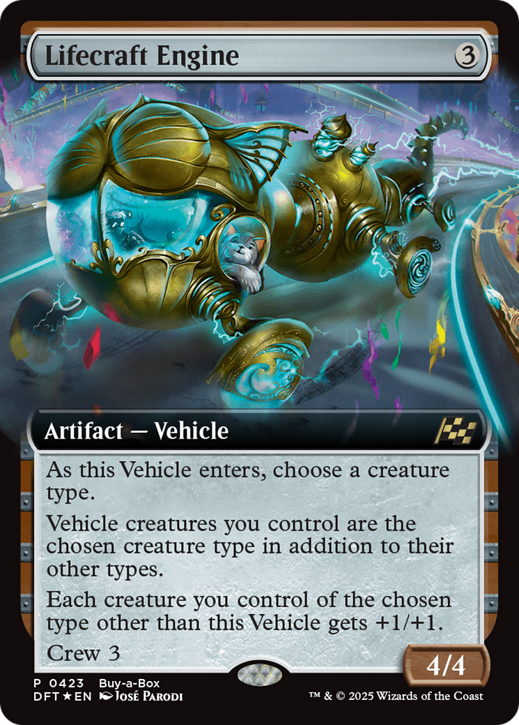 Lifecraft Engine (Extended Art) (Buy-A-Box) [Aetherdrift Promos] | Card Merchant Takapuna