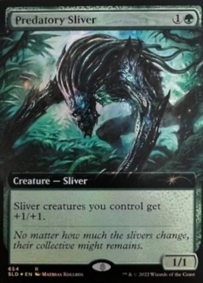 Predatory Sliver (Extended Art) [Secret Lair Drop Promos] | Card Merchant Takapuna