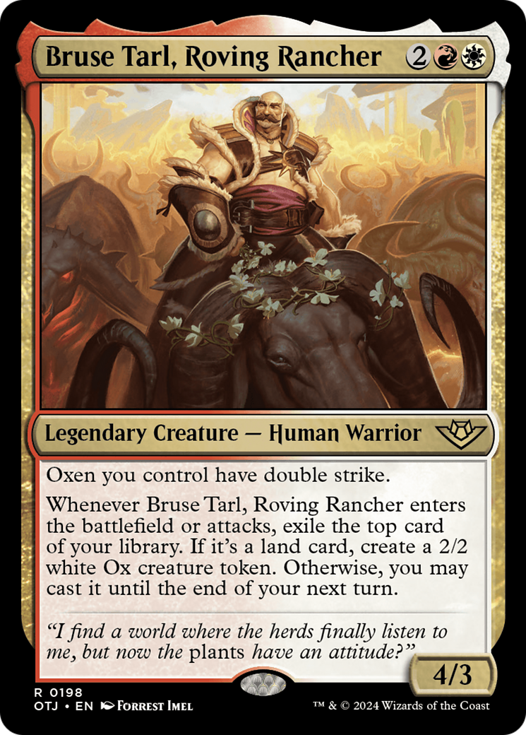 Bruse Tarl, Roving Rancher [Outlaws of Thunder Junction] | Card Merchant Takapuna