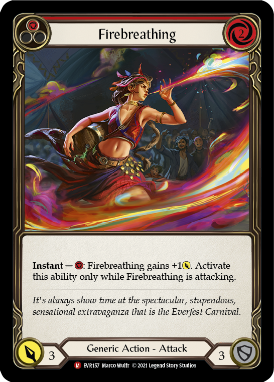 Firebreathing [EVR157] (Everfest)  1st Edition Normal | Card Merchant Takapuna