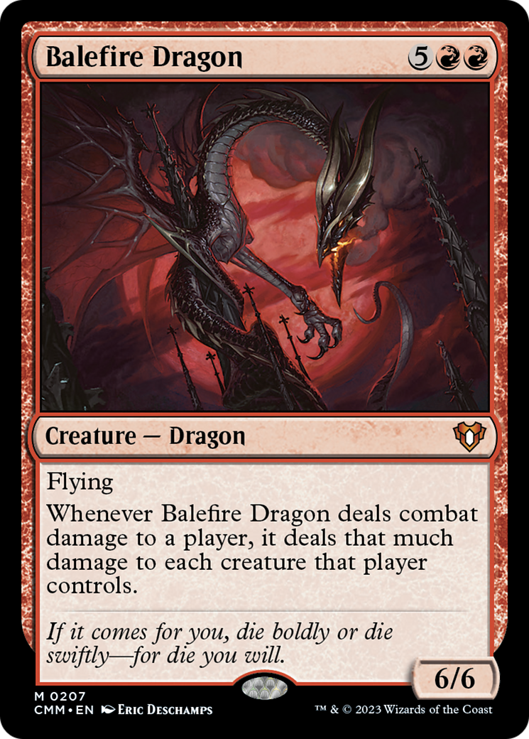 Balefire Dragon [Commander Masters] | Card Merchant Takapuna