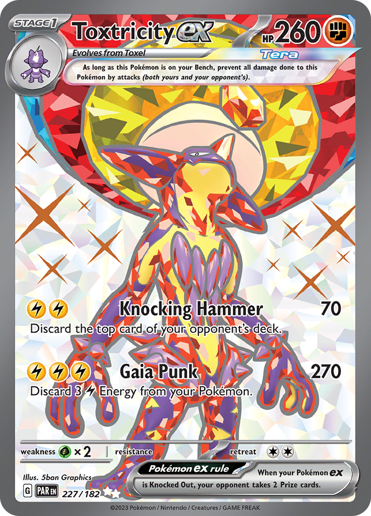 Toxtricity ex (227/182) [Scarlet & Violet: Paradox Rift] | Card Merchant Takapuna