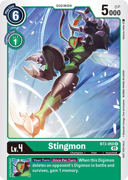 Stingmon [BT3-050] (Winner Pack Double Diamond) [Release Special Booster Promos] | Card Merchant Takapuna