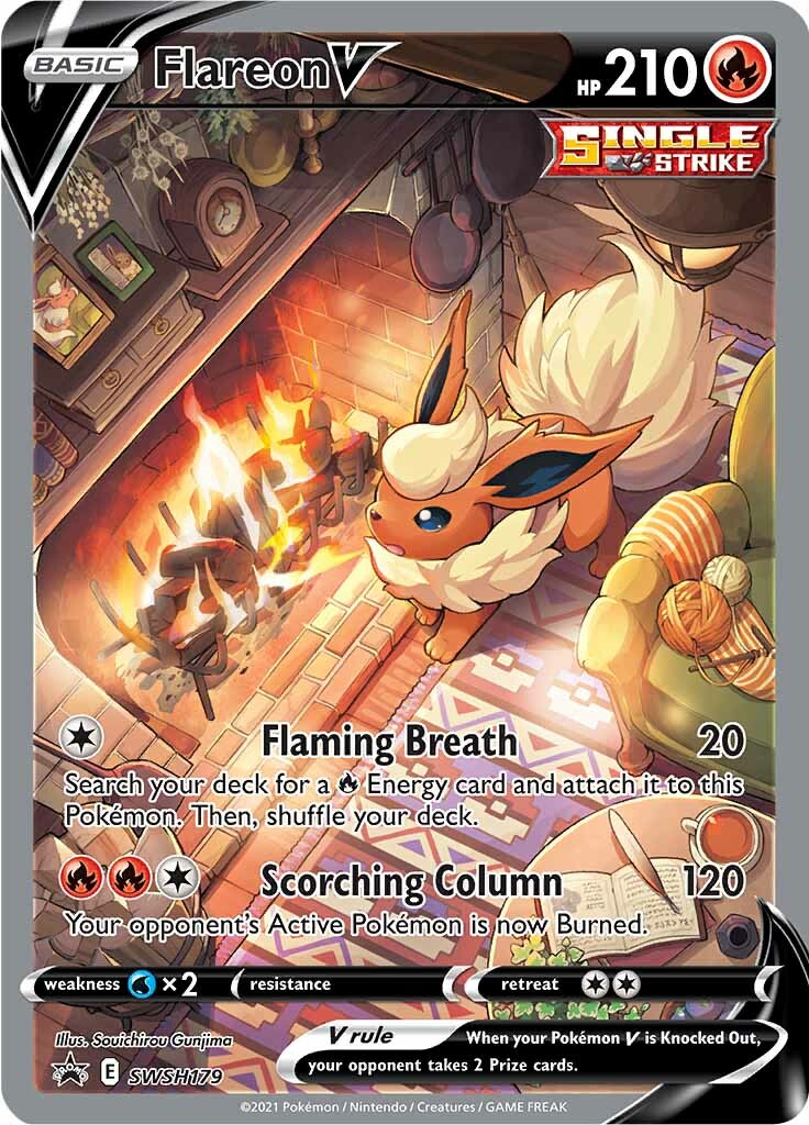 Flareon V (SWSH179) [Sword & Shield: Black Star Promos] | Card Merchant Takapuna