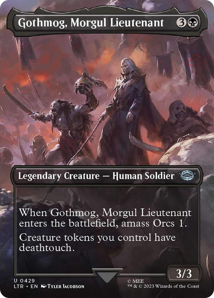 Gothmog, Morgul Lieutenant (Borderless Alternate Art) [The Lord of the Rings: Tales of Middle-Earth] | Card Merchant Takapuna