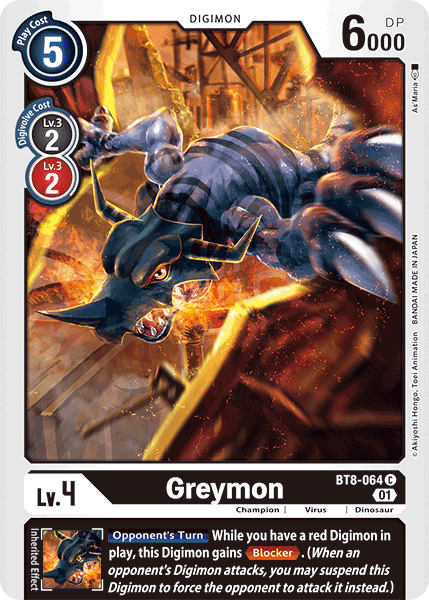 Greymon [BT8-064] [New Awakening] | Card Merchant Takapuna