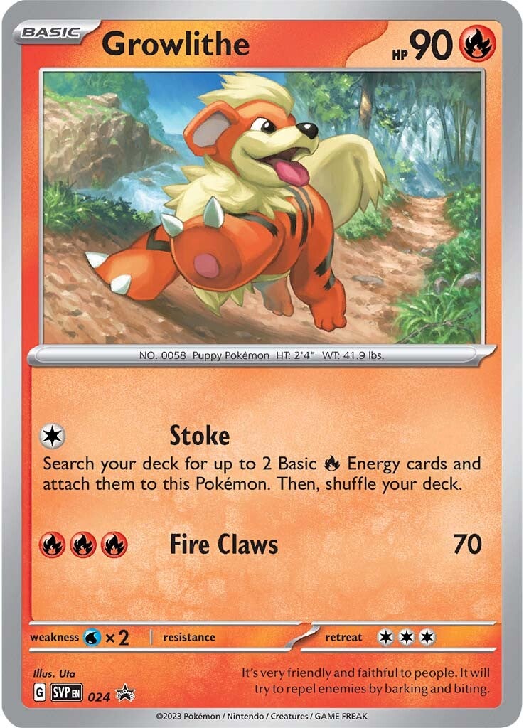 Growlithe (024) [Scarlet & Violet: Black Star Promos] | Card Merchant Takapuna