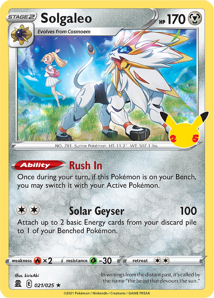 Solgaleo (021/025) [Celebrations: 25th Anniversary] | Card Merchant Takapuna