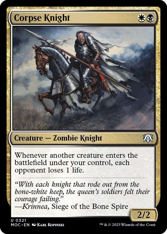 Corpse Knight [March of the Machine Commander] | Card Merchant Takapuna