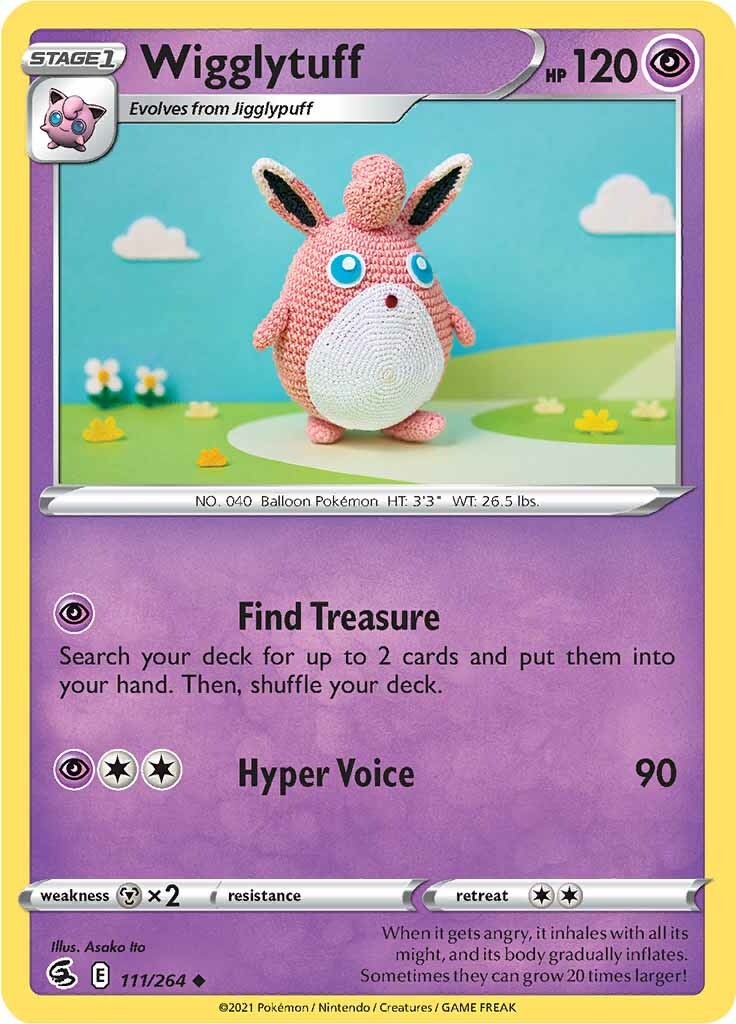 Wigglytuff (111/264) [Sword & Shield: Fusion Strike] | Card Merchant Takapuna