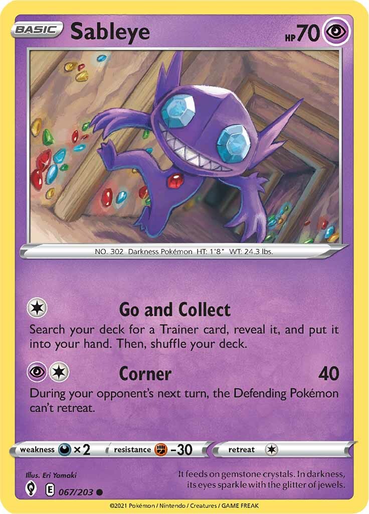 Sableye (067/203) [Sword & Shield: Evolving Skies] | Card Merchant Takapuna