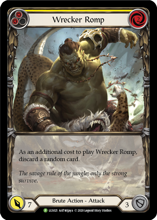 Wrecker Romp (Yellow) [LGS021] (Promo)  Rainbow Foil | Card Merchant Takapuna