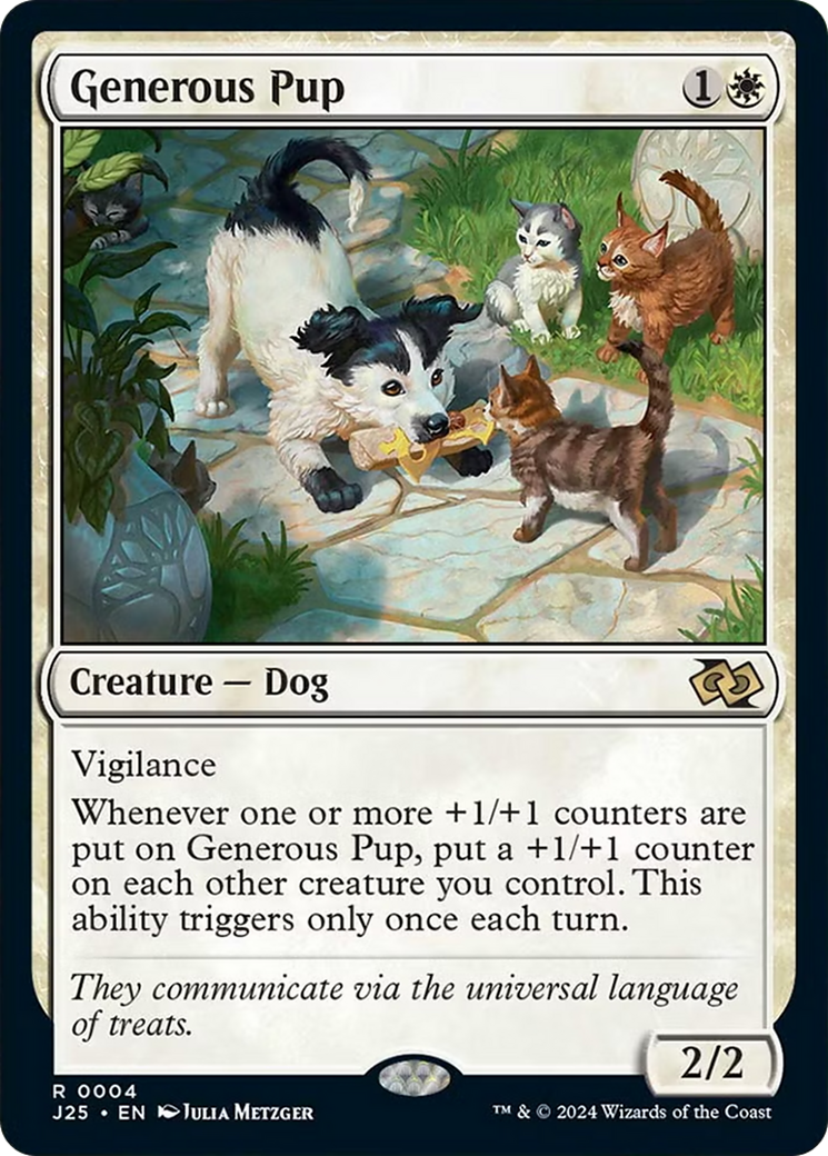 Generous Pup [Foundations Jumpstart] | Card Merchant Takapuna