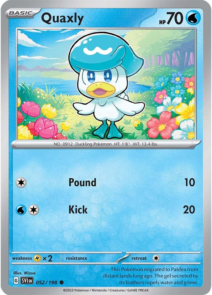 Quaxly (052/198) [Scarlet & Violet: Base Set] | Card Merchant Takapuna