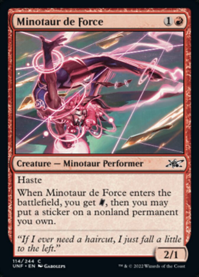 Minotaur de Force [Unfinity] | Card Merchant Takapuna