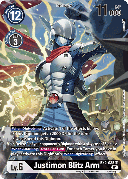 Justimon Blitz Arm [EX2-038] (Alternate Art) [Digital Hazard] | Card Merchant Takapuna