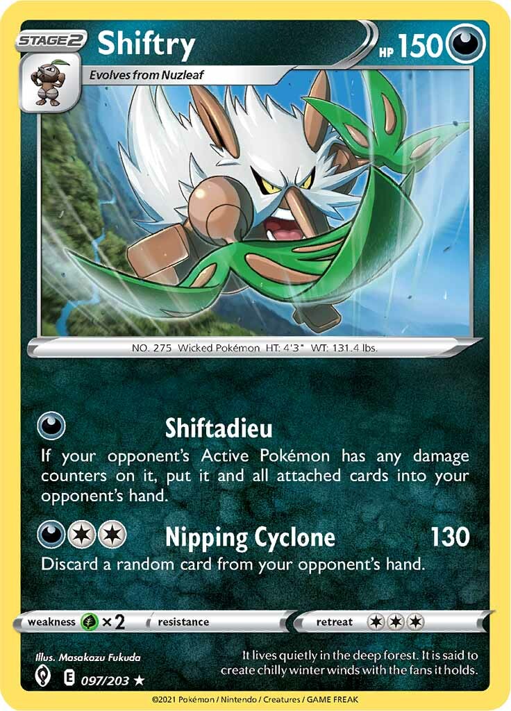 Shiftry (097/203) [Sword & Shield: Evolving Skies] | Card Merchant Takapuna