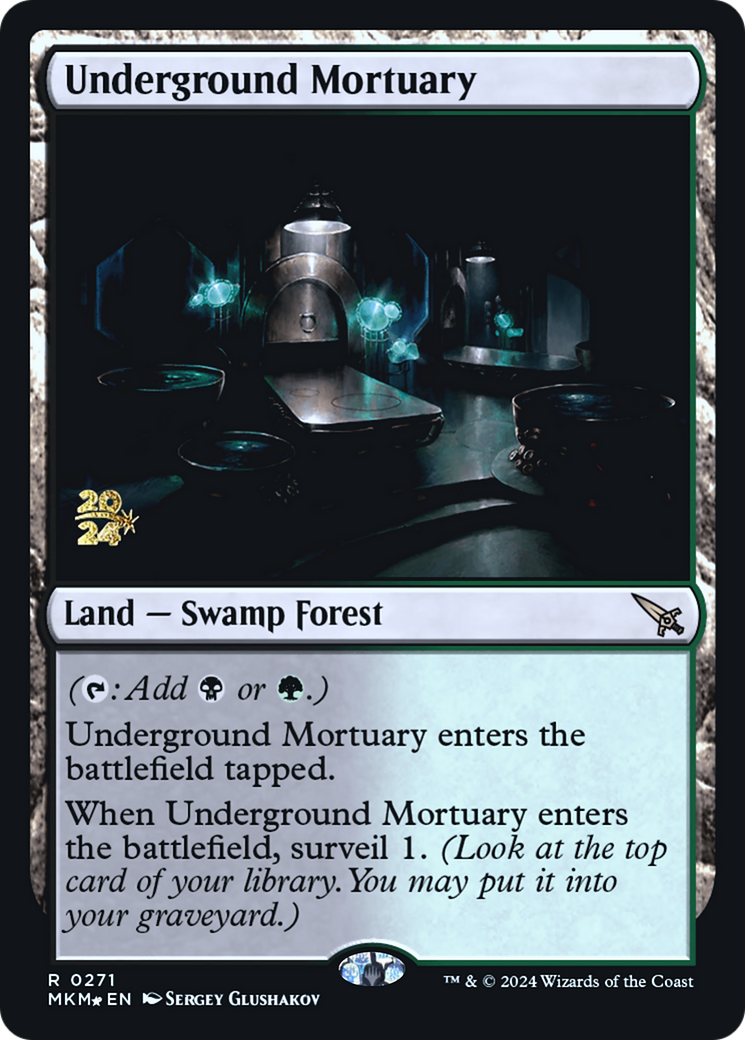 Underground Mortuary [Murders at Karlov Manor Prerelease Promos] | Card Merchant Takapuna