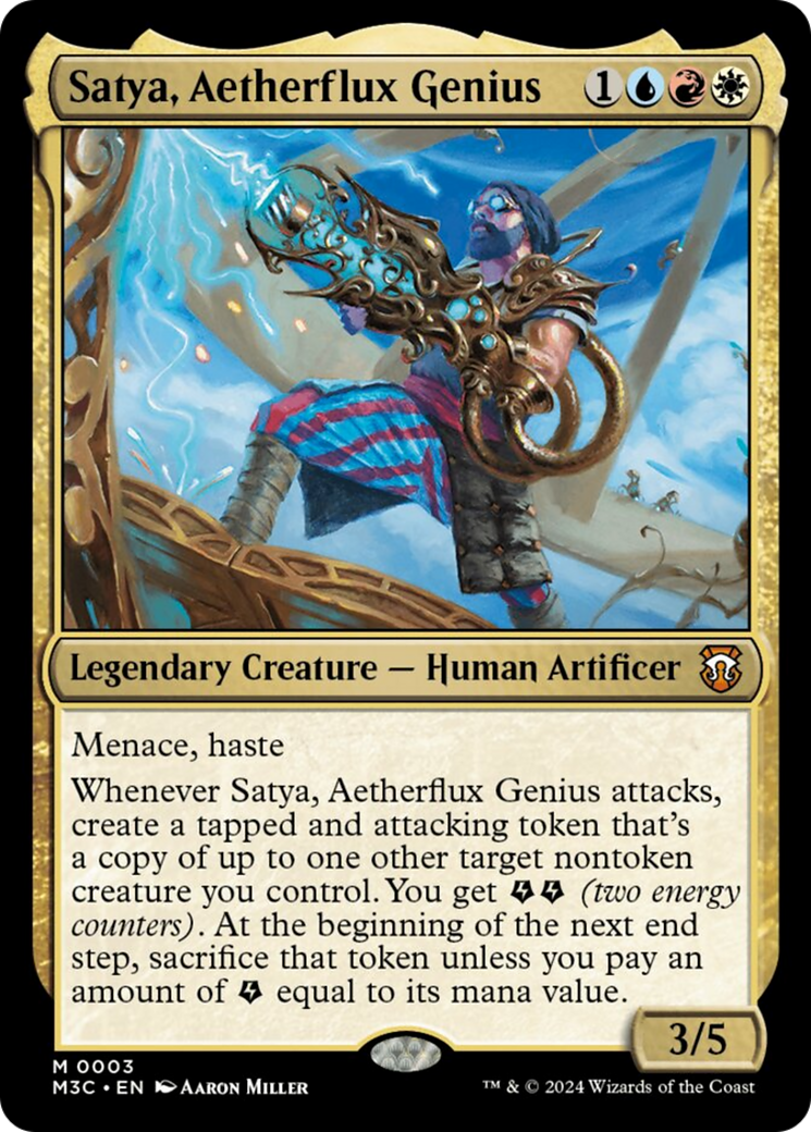 Satya, Aetherflux Genius [Modern Horizons 3 Commander] | Card Merchant Takapuna