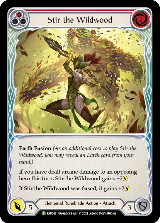 Stir the Wildwood [FAB047] (Promo)  Rainbow Foil | Card Merchant Takapuna