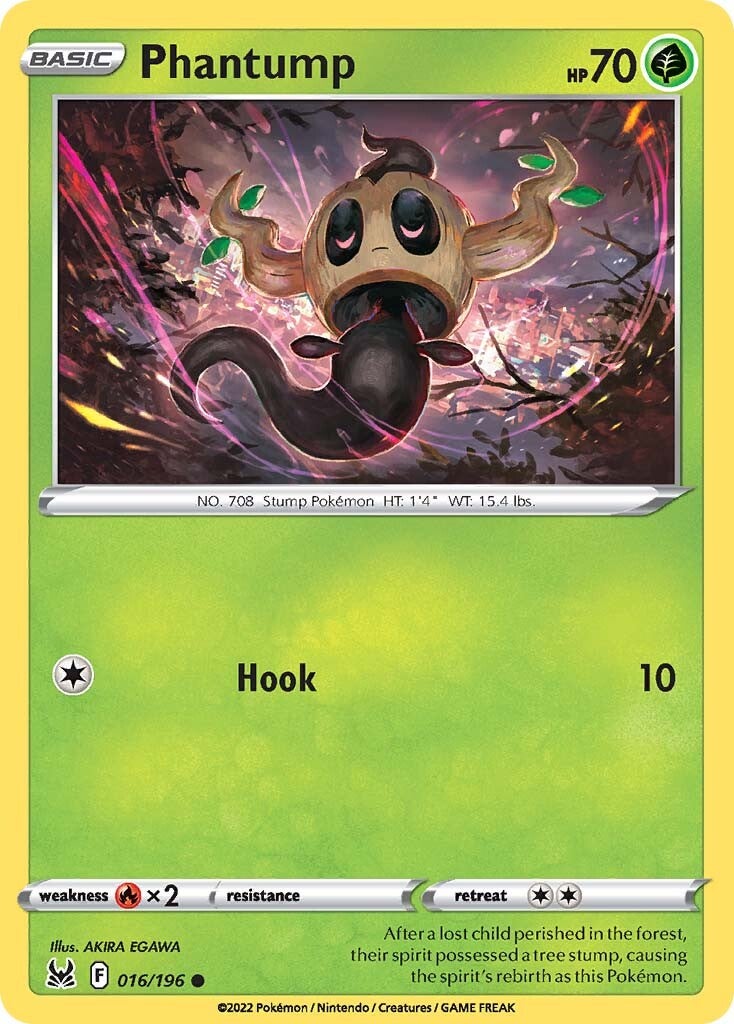 Phantump (016/196) [Sword & Shield: Lost Origin] | Card Merchant Takapuna