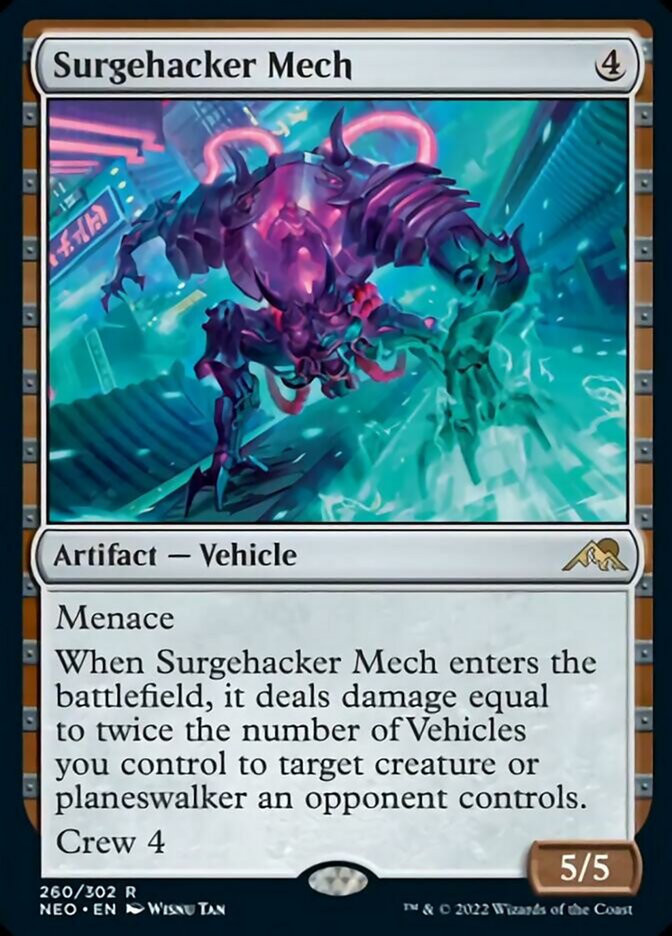 Surgehacker Mech [Kamigawa: Neon Dynasty] | Card Merchant Takapuna