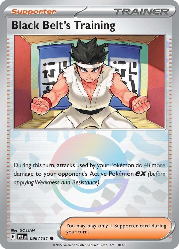 Black Belt's Training (096/131) (Poke Ball Pattern) [Scarlet & Violet: Prismatic Evolutions] | Card Merchant Takapuna