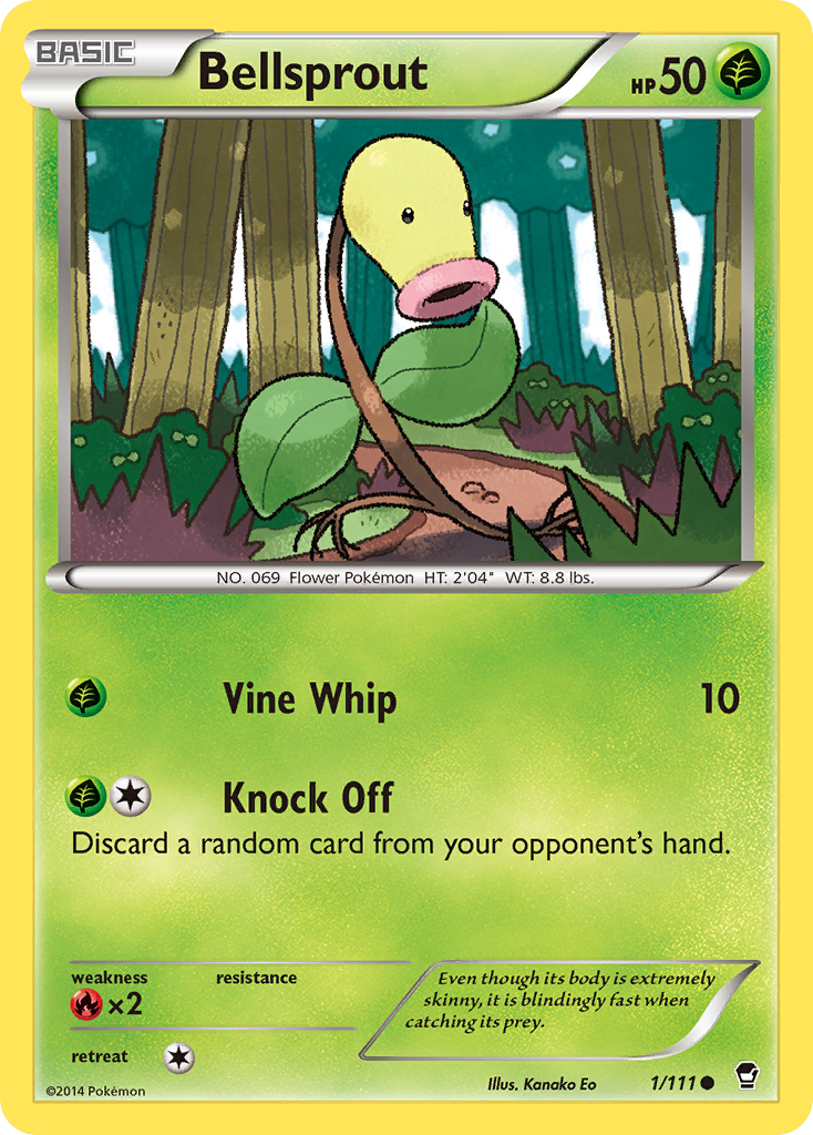 Bellsprout (1/111) [XY: Furious Fists] | Card Merchant Takapuna