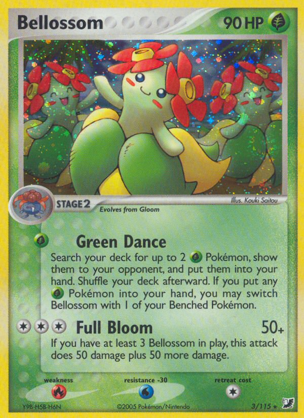 Bellossom (3/115) [EX: Unseen Forces] | Card Merchant Takapuna