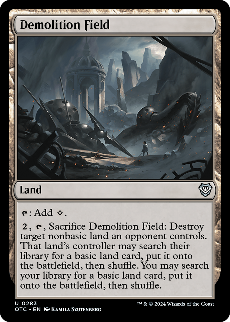 Demolition Field [Outlaws of Thunder Junction Commander] | Card Merchant Takapuna