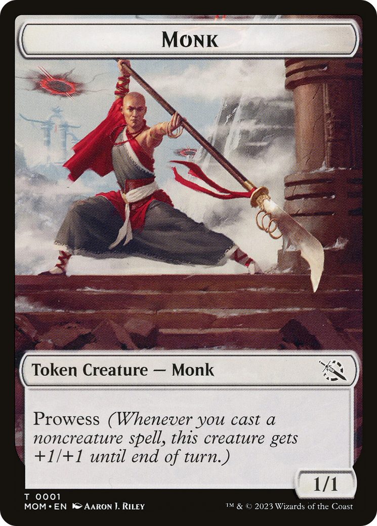 Monk // Spirit (13) Double-Sided Token [March of the Machine Tokens] | Card Merchant Takapuna