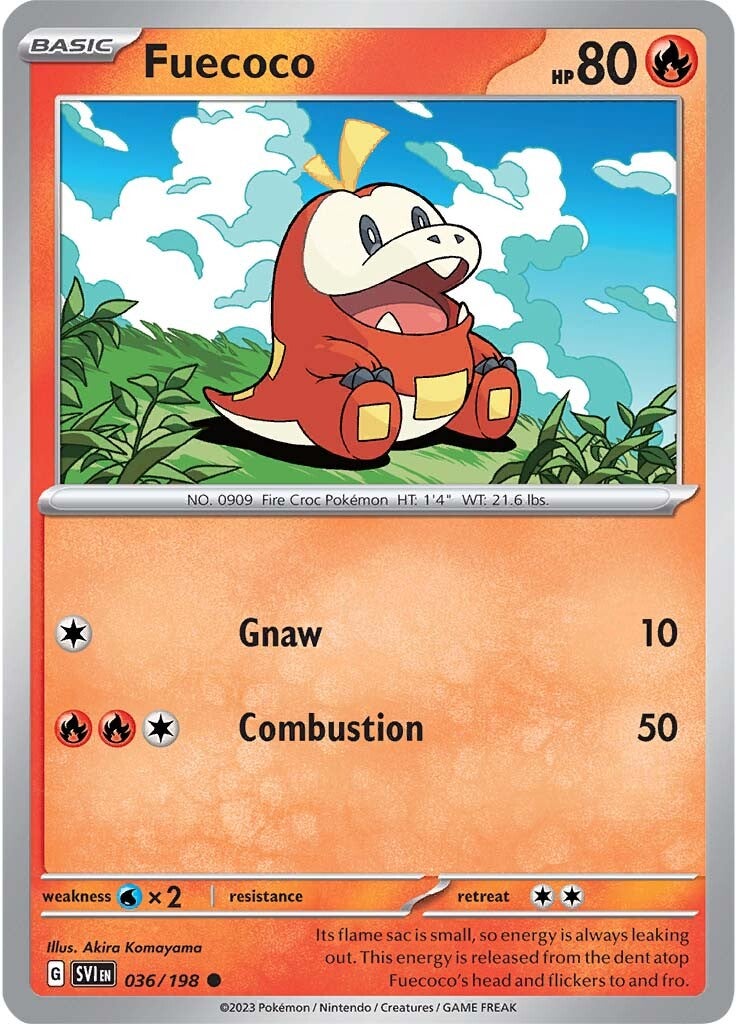 Fuecoco (036/198) [Scarlet & Violet: Base Set] | Card Merchant Takapuna