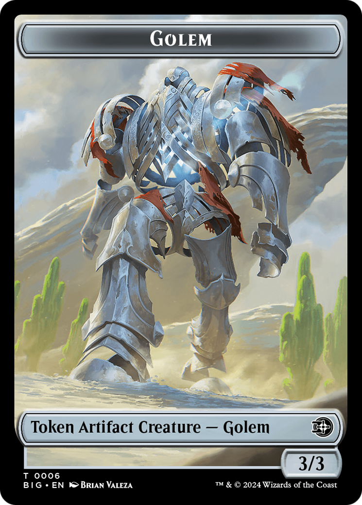 Golem Token [Outlaws of Thunder Junction: The Big Score Tokens] | Card Merchant Takapuna