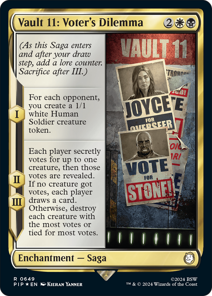 Vault 11: Voter's Dilemna (Surge Foil) [Fallout] | Card Merchant Takapuna