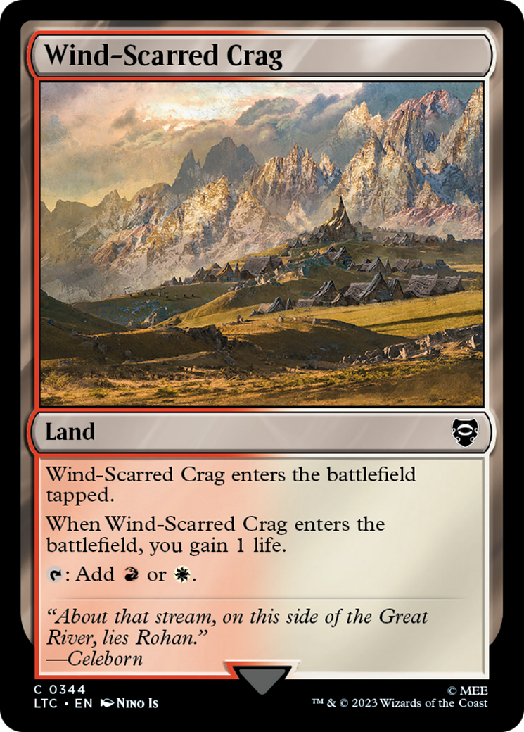 Wind-Scarred Crag [The Lord of the Rings: Tales of Middle-Earth Commander] | Card Merchant Takapuna