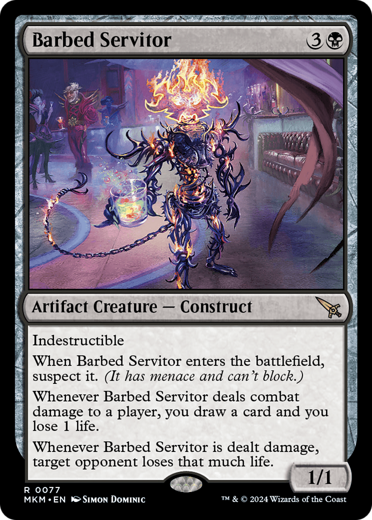 Barbed Servitor [Murders at Karlov Manor] | Card Merchant Takapuna