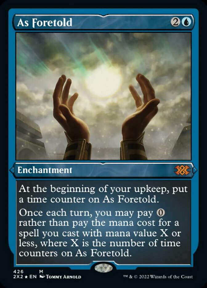 As Foretold (Foil Etched) [Double Masters 2022] | Card Merchant Takapuna