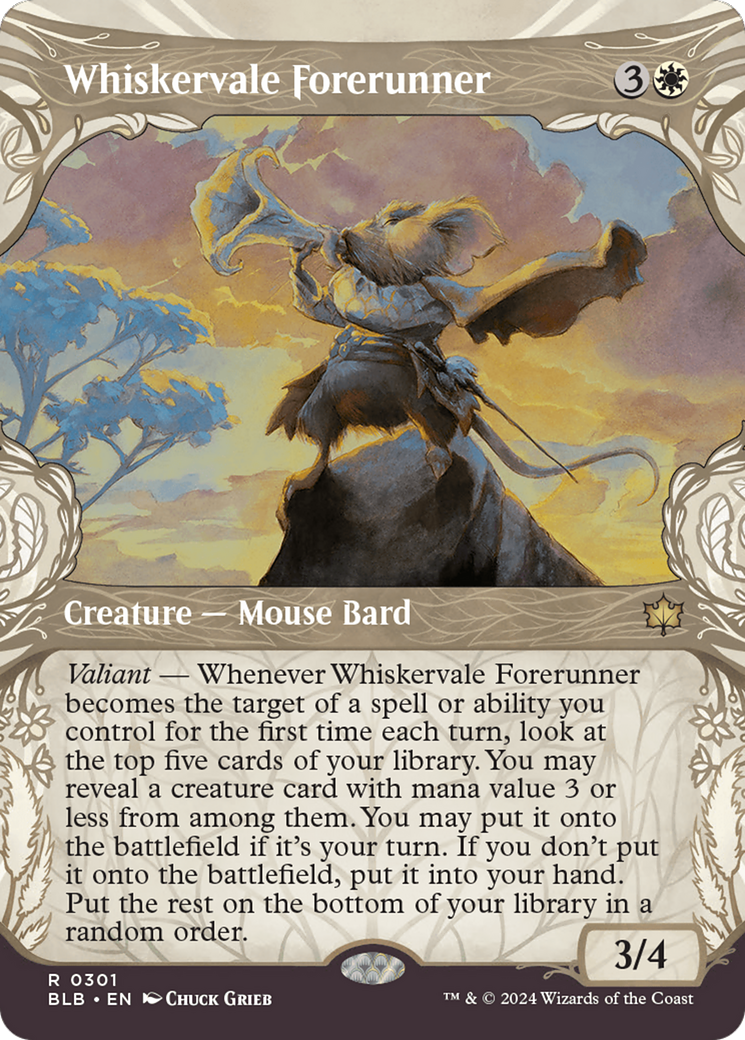 Whiskervale Forerunner (Showcase) [Bloomburrow] | Card Merchant Takapuna