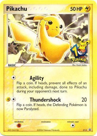 Pikachu (012) (10th Anniversary Promo) [Miscellaneous Cards] | Card Merchant Takapuna