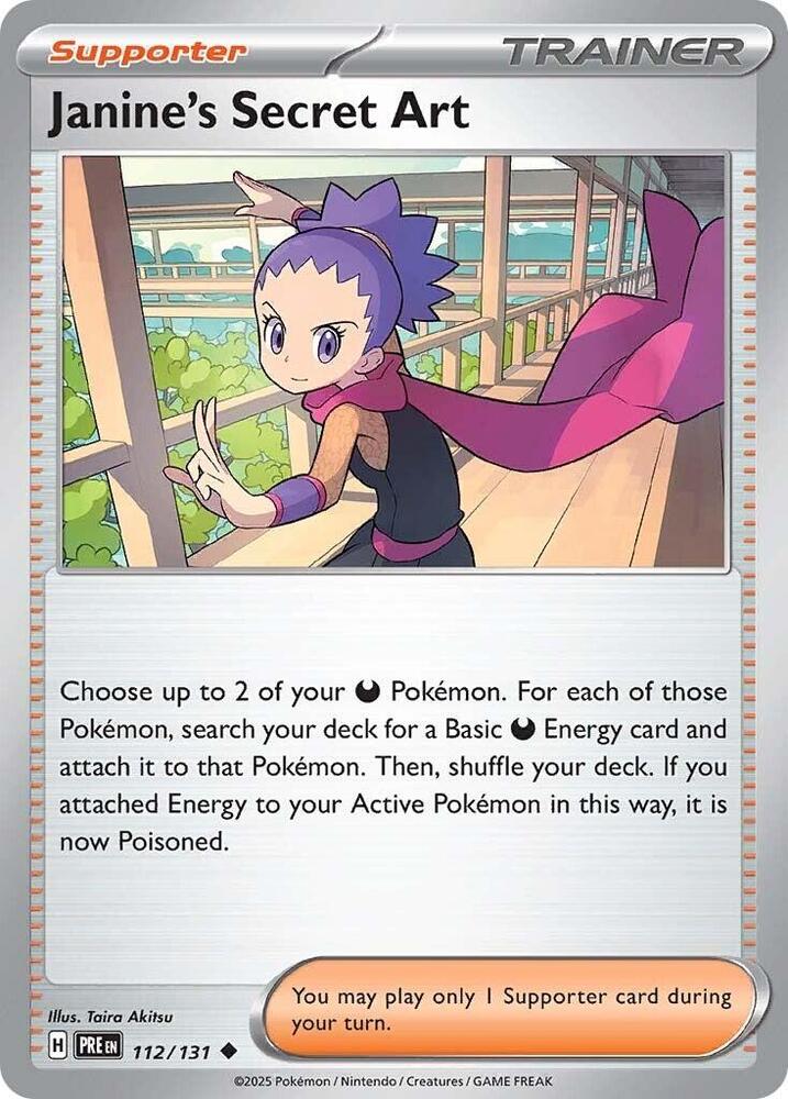 Janine's Secret Art (112/131) [Scarlet & Violet: Prismatic Evolutions] | Card Merchant Takapuna