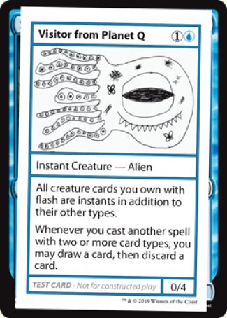 Visitor from Planet Q (2021 Edition) [Mystery Booster Playtest Cards] | Card Merchant Takapuna